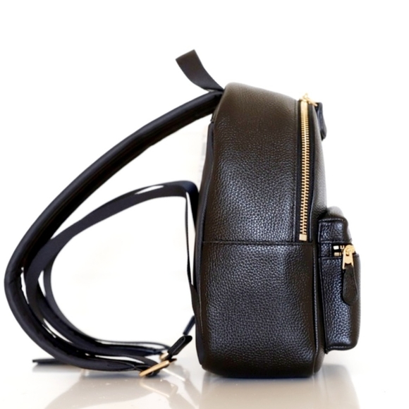 Coach Mini Charlie Backpack in black Pebbled Leather F38263 - Picture 2 of 7